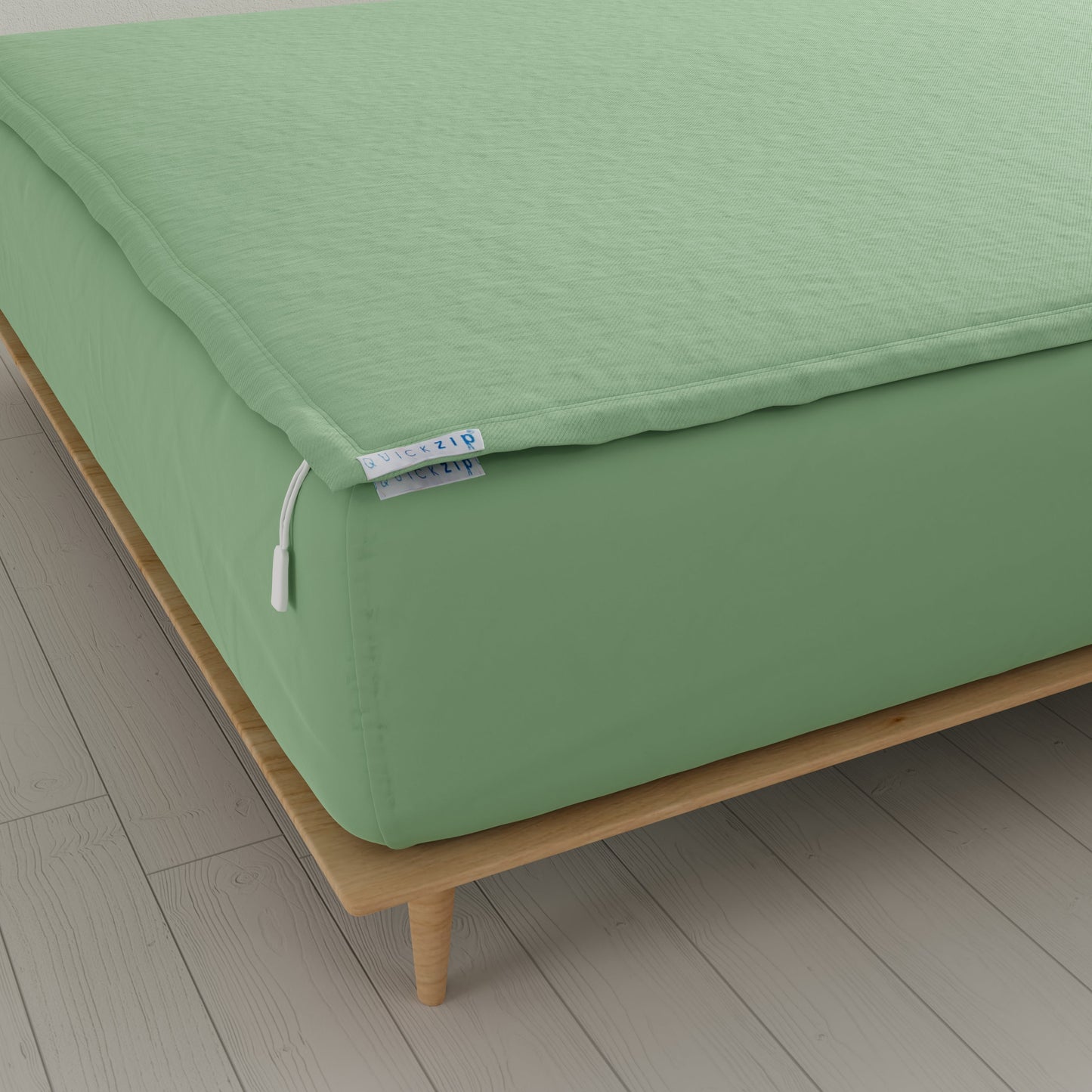 QuickZip Fitted Sheet (Base + Zip Sheet) - Percale