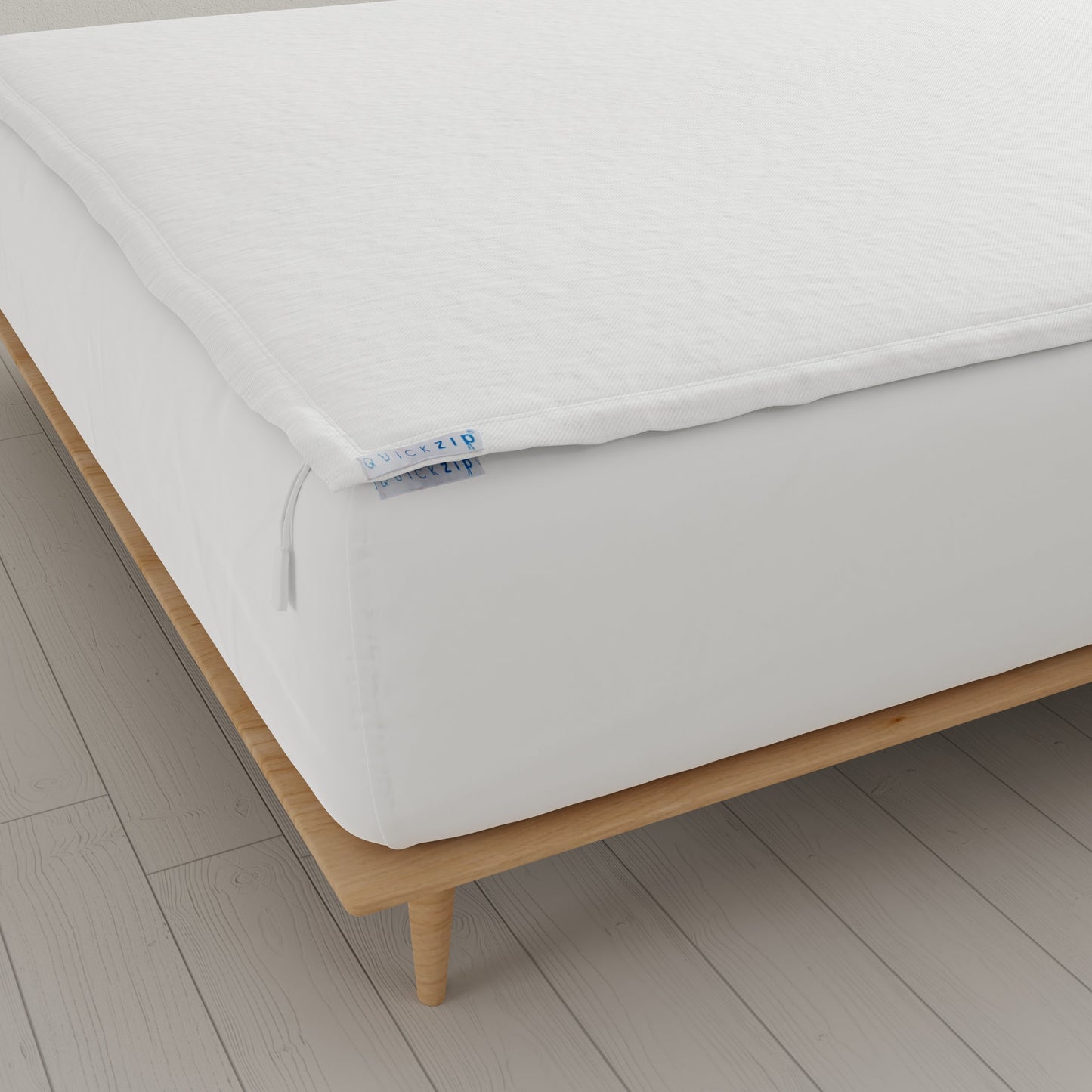 QuickZip Fitted Sheet (Base + Zip Sheet) - Percale