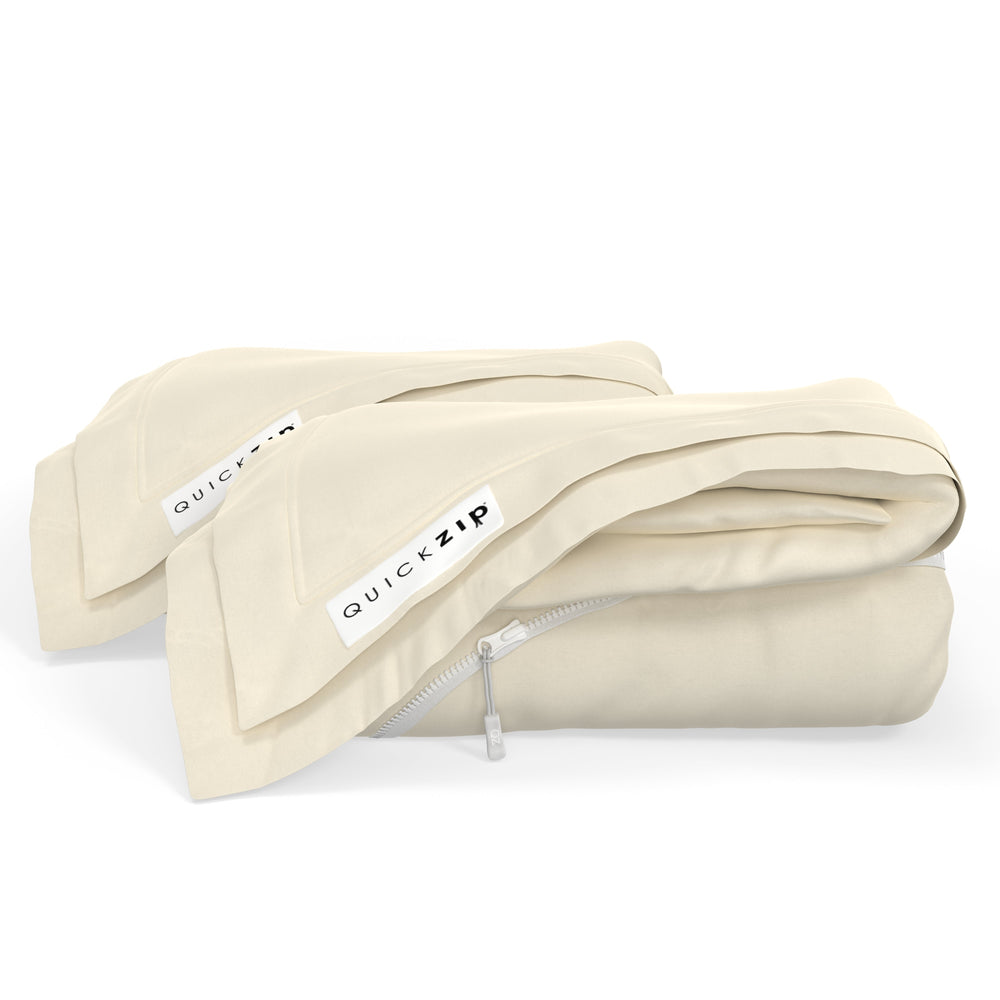QuickZip Fitted Sheets - Percale