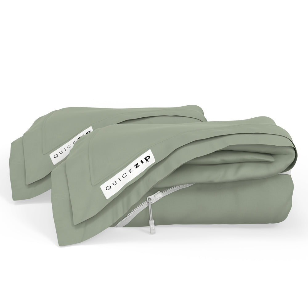 QuickZip Fitted Sheets - Percale