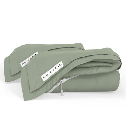 QuickZip Fitted Sheets - Percale