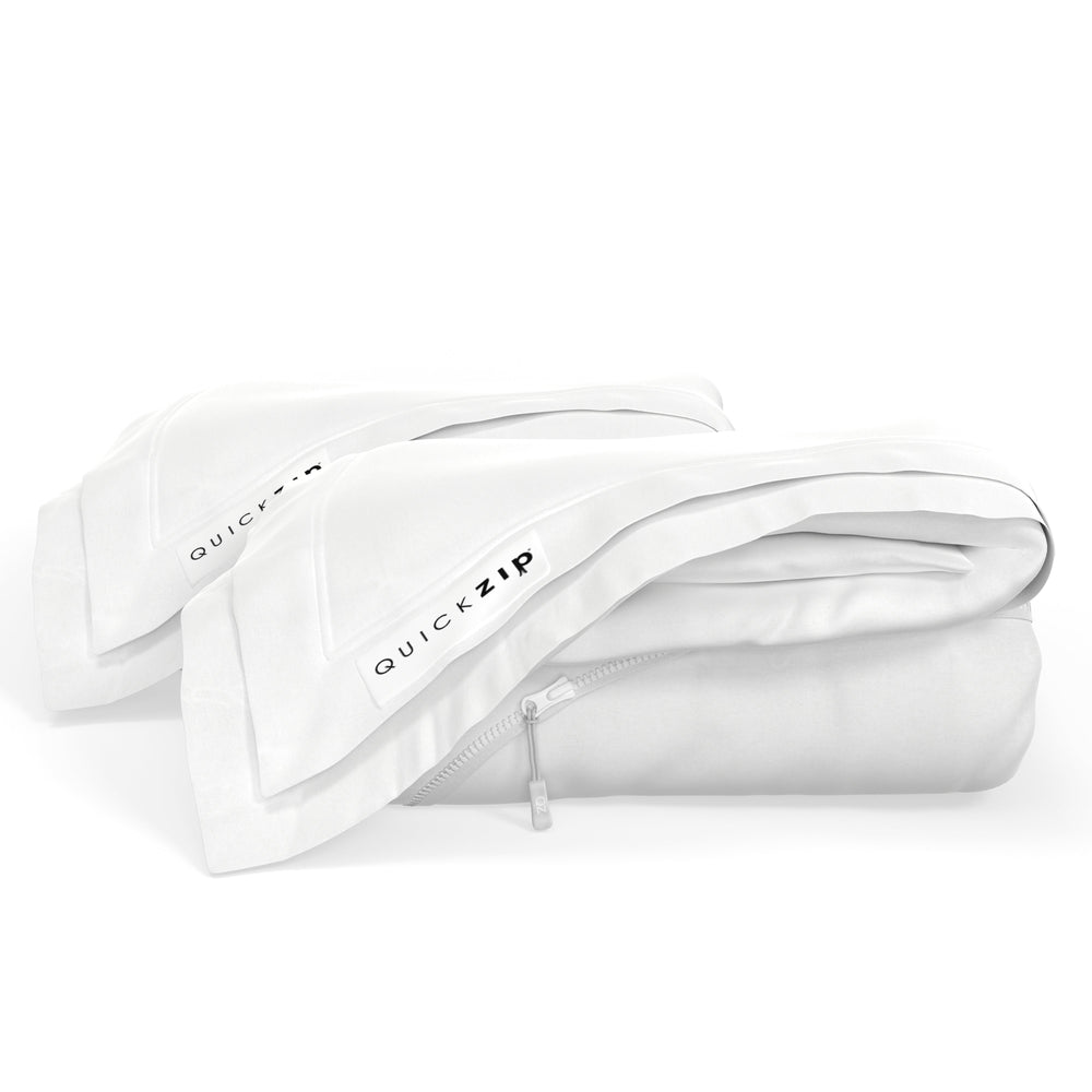 QuickZip Fitted Sheets - Percale