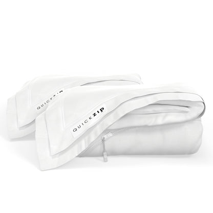 QuickZip Fitted Sheets - Percale