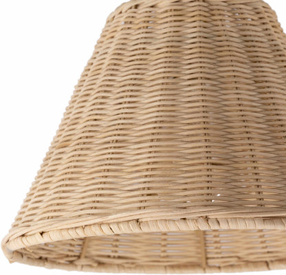 Gabas Gold Iron Rattan Wall Sconces - Quahog Bay Bedding