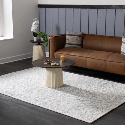 Gagebrook Blue Wool Area Rug - Quahog Bay Bedding