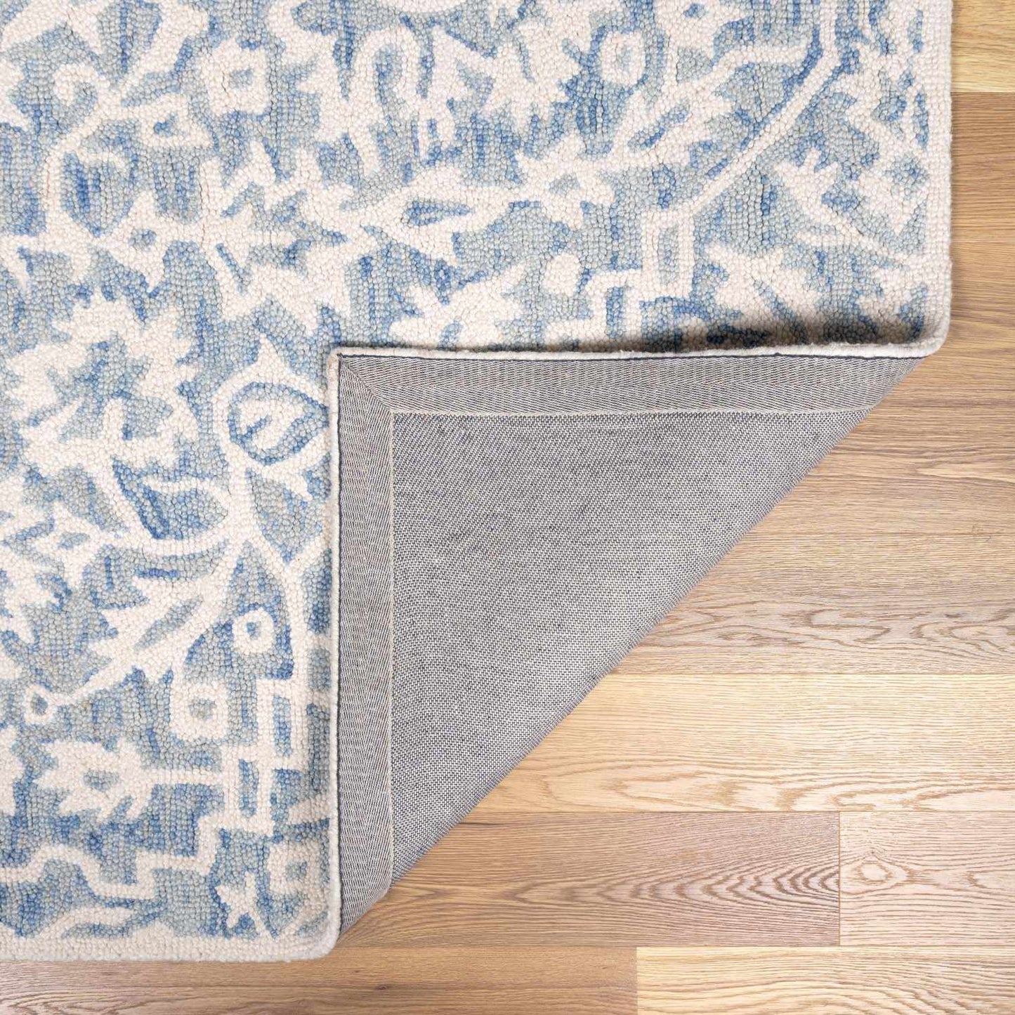 Gagebrook Blue Wool Area Rug - Quahog Bay Bedding