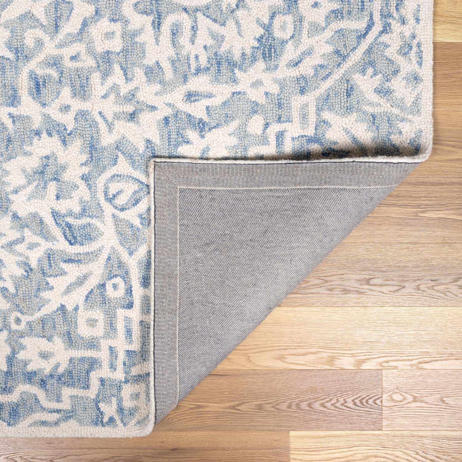 Gagebrook Blue Wool Area Rug - Quahog Bay Bedding