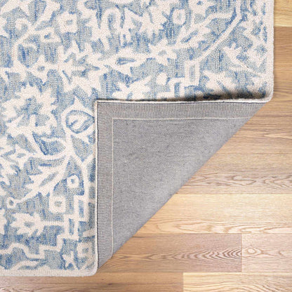 Gagebrook Blue Wool Area Rug - Quahog Bay Bedding