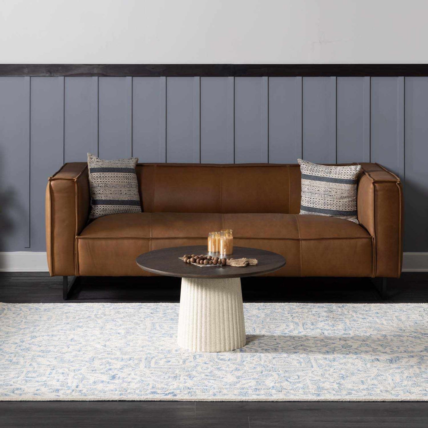 Gagebrook Blue Wool Area Rug - Quahog Bay Bedding