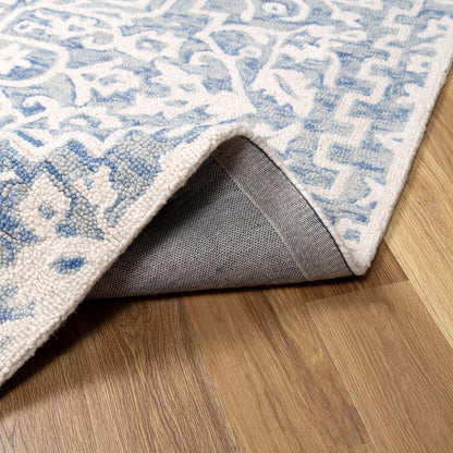 Gagebrook Blue Wool Area Rug - Quahog Bay Bedding
