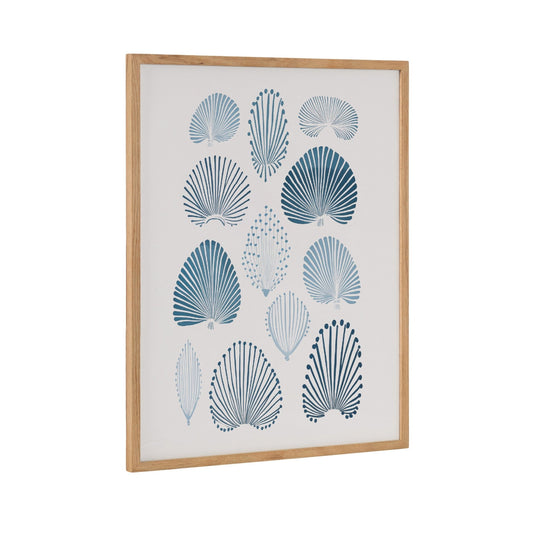 Gallery Abstract Coastal Blue Coral Print by The Creative Bunch Studio - Quahog Bay Bedding