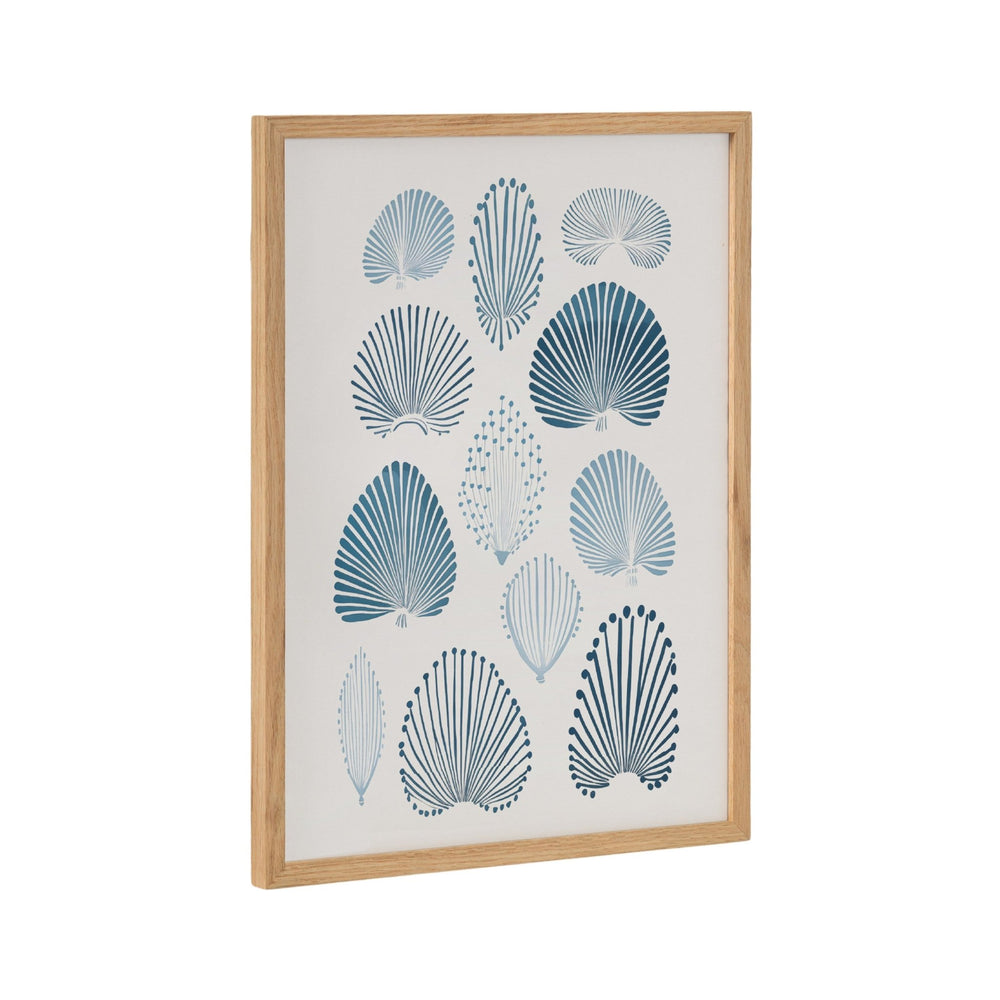 Gallery Abstract Coastal Blue Coral Print by The Creative Bunch Studio - Quahog Bay Bedding