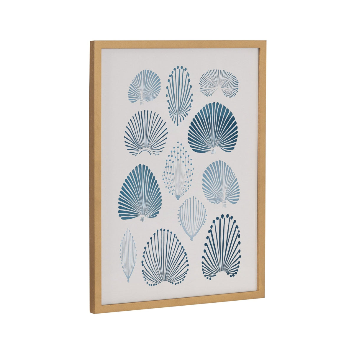 Gallery Abstract Coastal Blue Coral Print by The Creative Bunch Studio - Quahog Bay Bedding