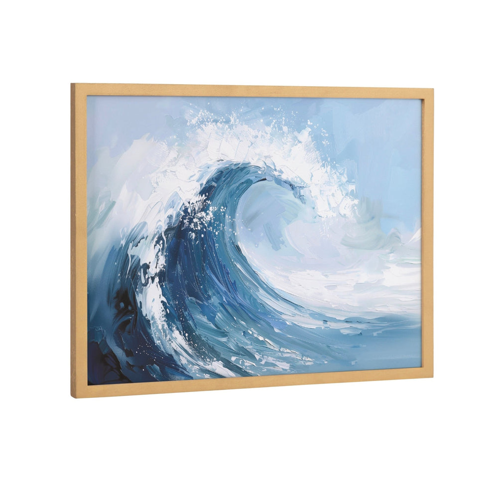 Gallery Abstract Painterly Coastal Ocean Wave Print by The Creative Bunch Studio - Quahog Bay Bedding