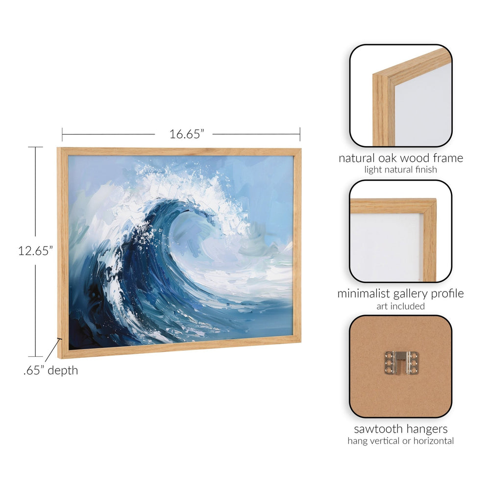 Gallery Abstract Painterly Coastal Ocean Wave Print by The Creative Bunch Studio - Quahog Bay Bedding