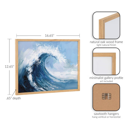 Gallery Abstract Painterly Coastal Ocean Wave Print by The Creative Bunch Studio - Quahog Bay Bedding