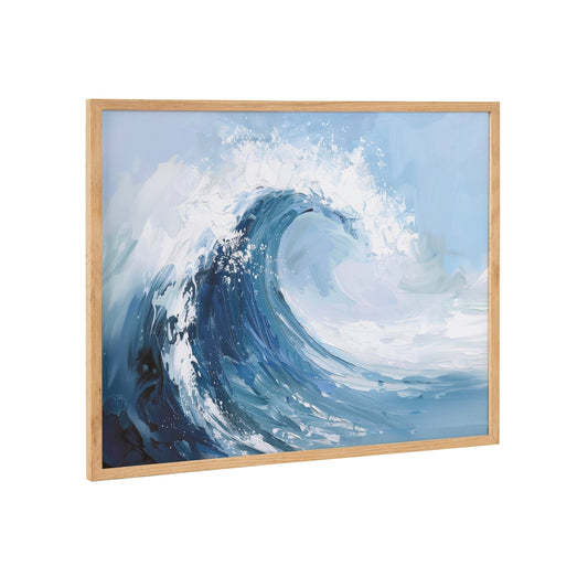 Gallery Abstract Painterly Coastal Ocean Wave Print by The Creative Bunch Studio - Quahog Bay Bedding