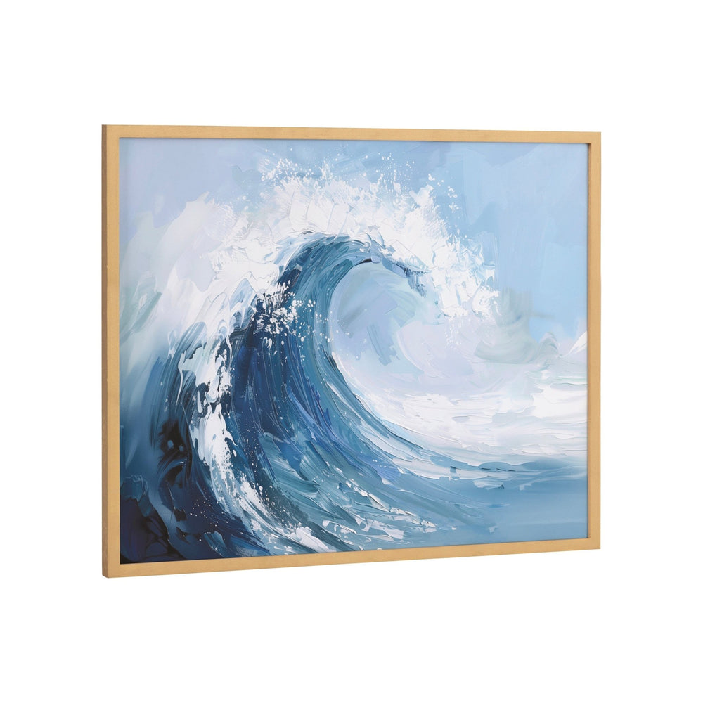 Gallery Abstract Painterly Coastal Ocean Wave Print by The Creative Bunch Studio - Quahog Bay Bedding