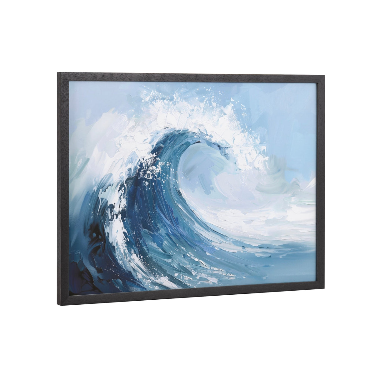 Gallery Abstract Painterly Coastal Ocean Wave Print by The Creative Bunch Studio - Quahog Bay Bedding