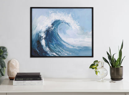 Gallery Abstract Painterly Coastal Ocean Wave Print by The Creative Bunch Studio - Quahog Bay Bedding