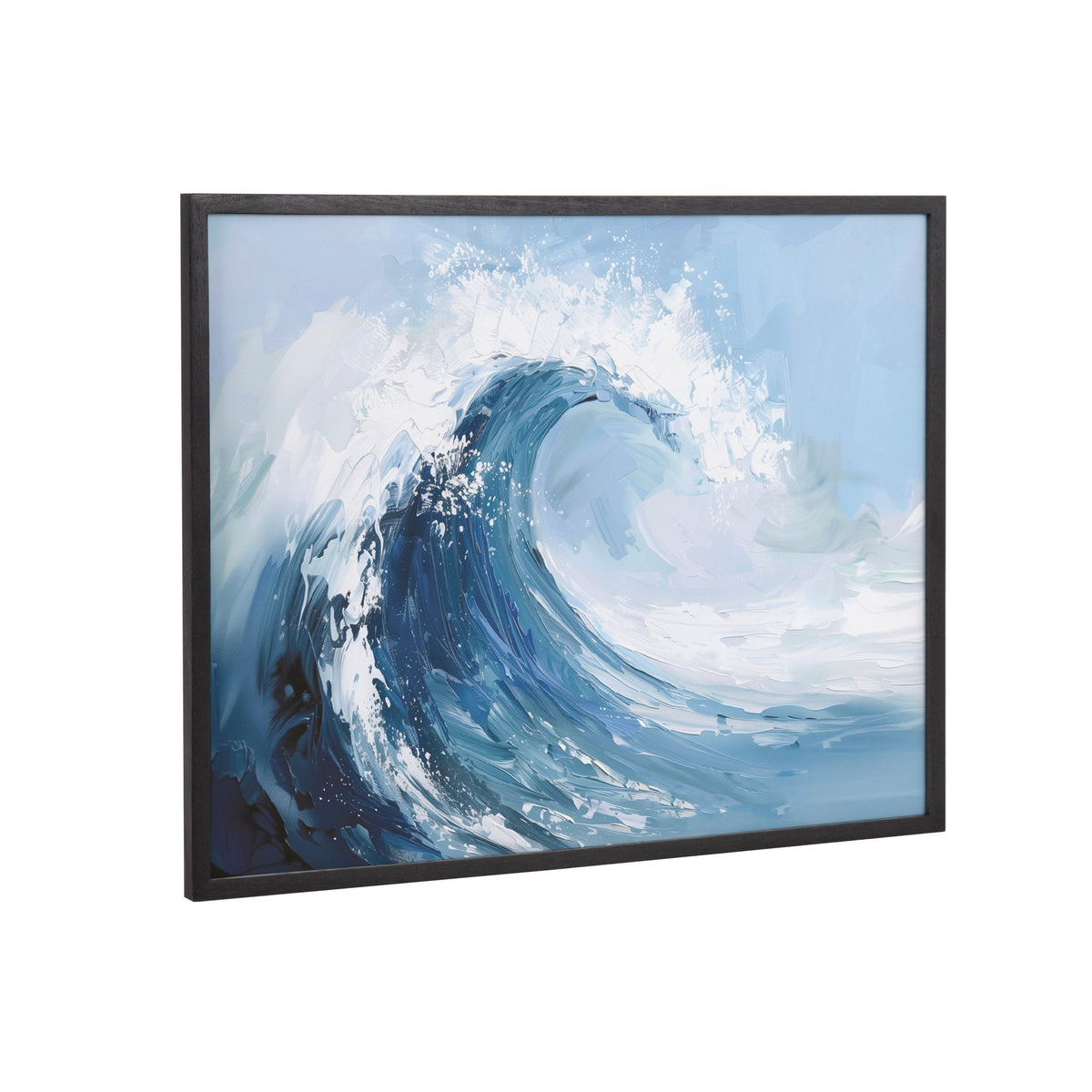 Gallery Abstract Painterly Coastal Ocean Wave Print by The Creative Bunch Studio - Quahog Bay Bedding