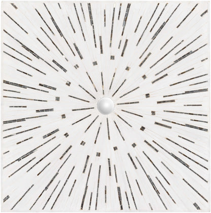 Garnet White Mosaic Starburst Wall Art - Quahog Bay Bedding
