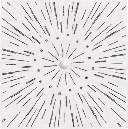Garnet White Mosaic Starburst Wall Art - Quahog Bay Bedding