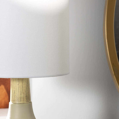 Gattaran Ivory & White Table Lamp - Quahog Bay Bedding