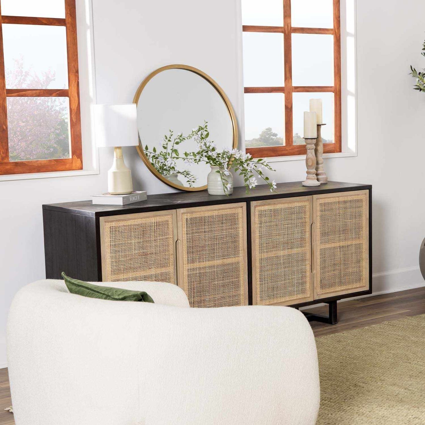 Gattaran Ivory & White Table Lamp - Quahog Bay Bedding