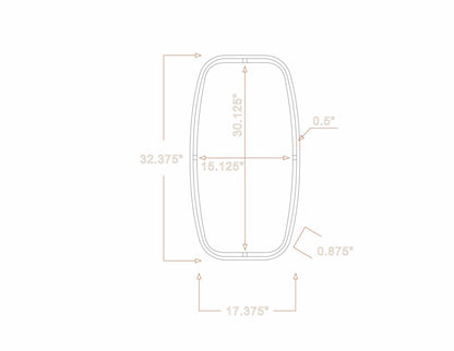 Gautampura Carved Metal Rectangular Mirror - Quahog Bay Bedding