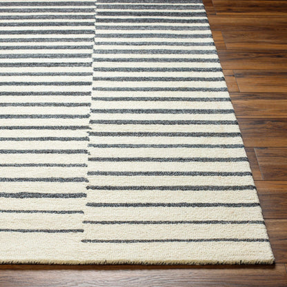 Gawel Charcoal Area Rug - Quahog Bay Bedding