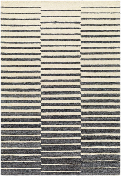Gawel Charcoal Area Rug - Quahog Bay Bedding
