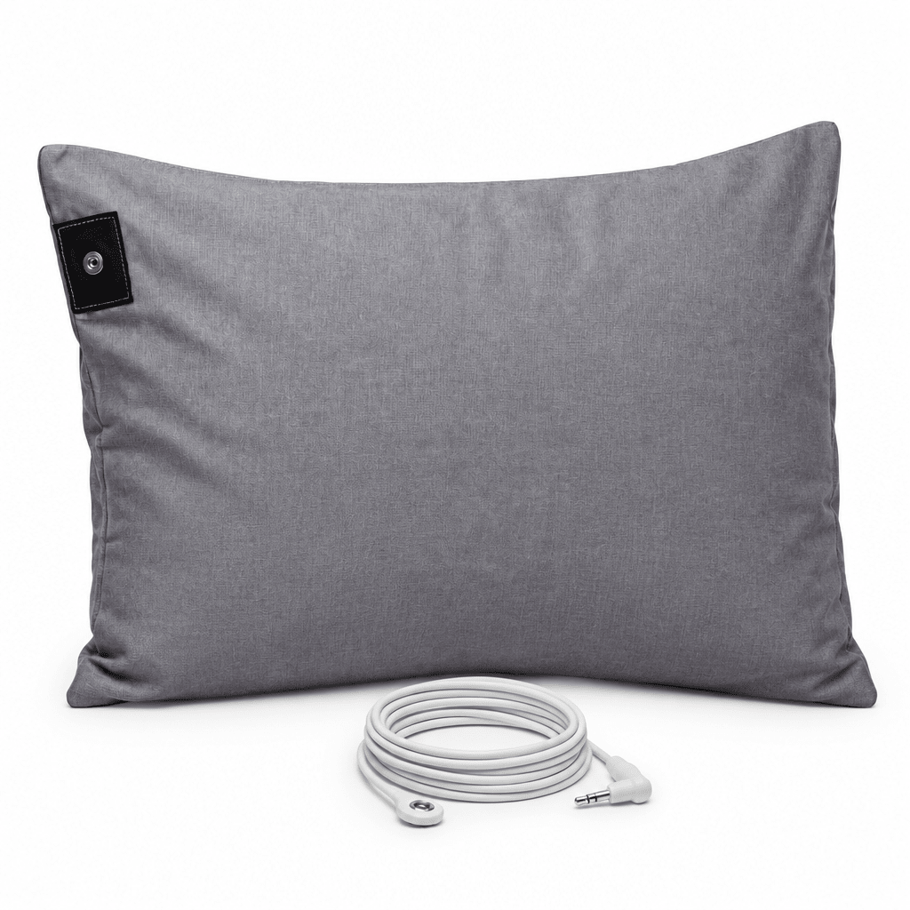 Gray grounding pillowcase