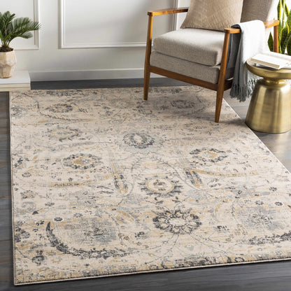 Georgiana Beige Area Rug - Medium Pile Rugs - Quahog Bay Bedding
