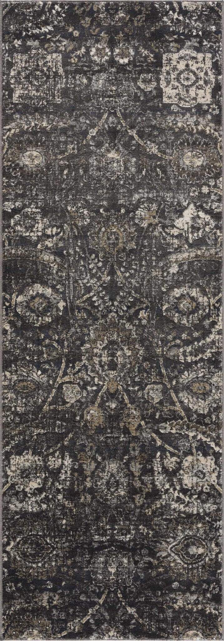 Georgiana Charcoal Area Rug - Quahog Bay Bedding
