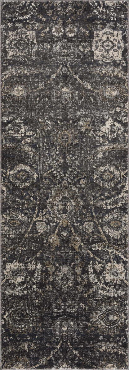 Georgiana Charcoal Area Rug - Quahog Bay Bedding