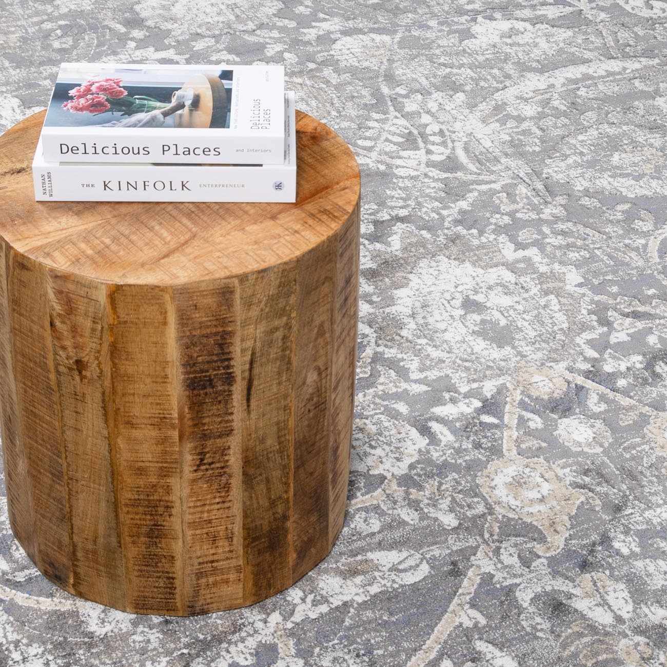 Georgiana Charcoal Area Rug - Quahog Bay Bedding