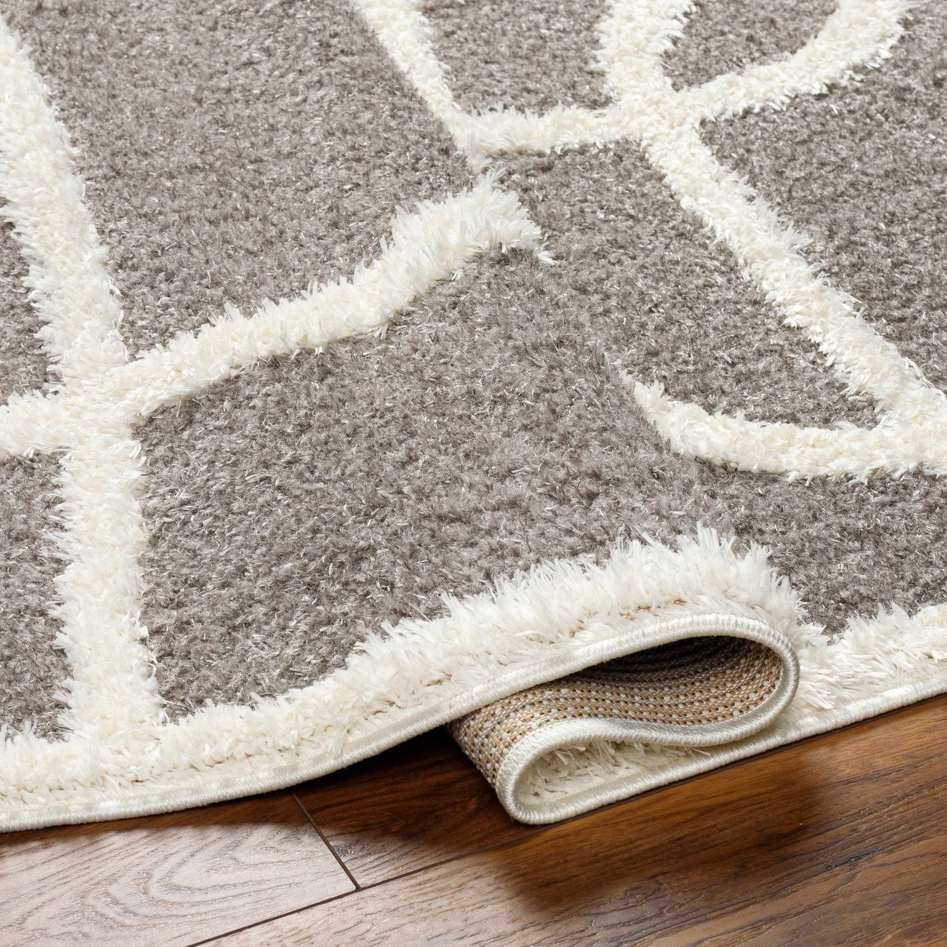 Gilon Taupe Plush Area Rug - Clearance - Quahog Bay Bedding