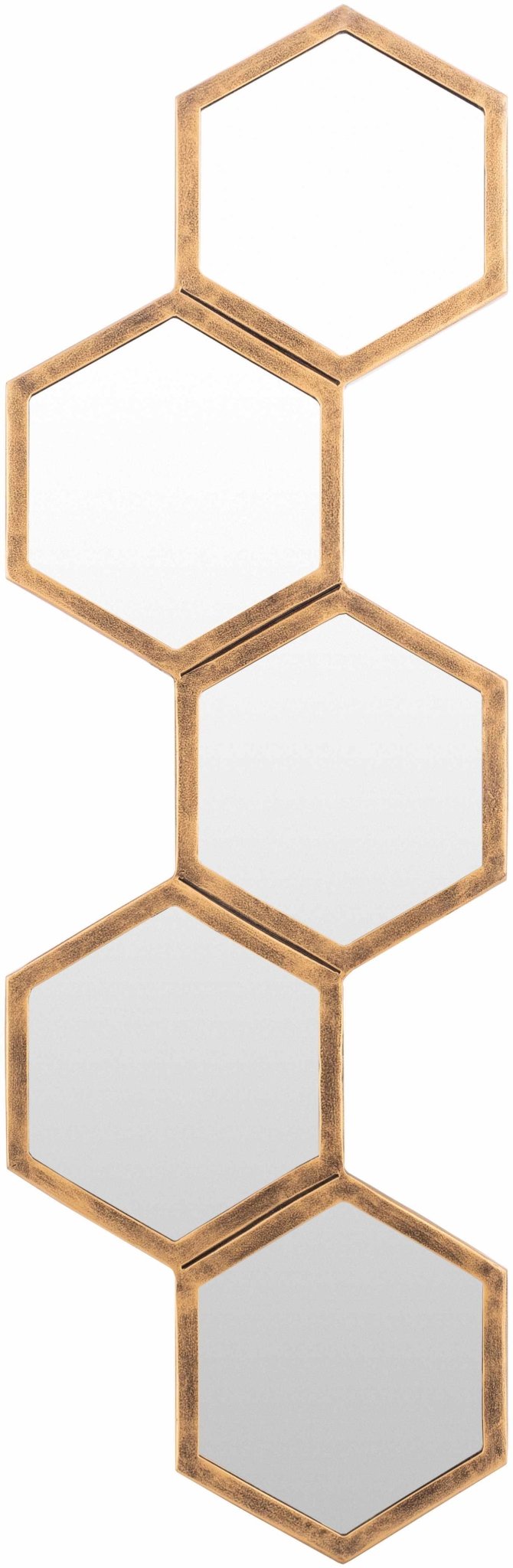 Gitagum Rustic Gold Honeycomb Mirror - Quahog Bay Bedding