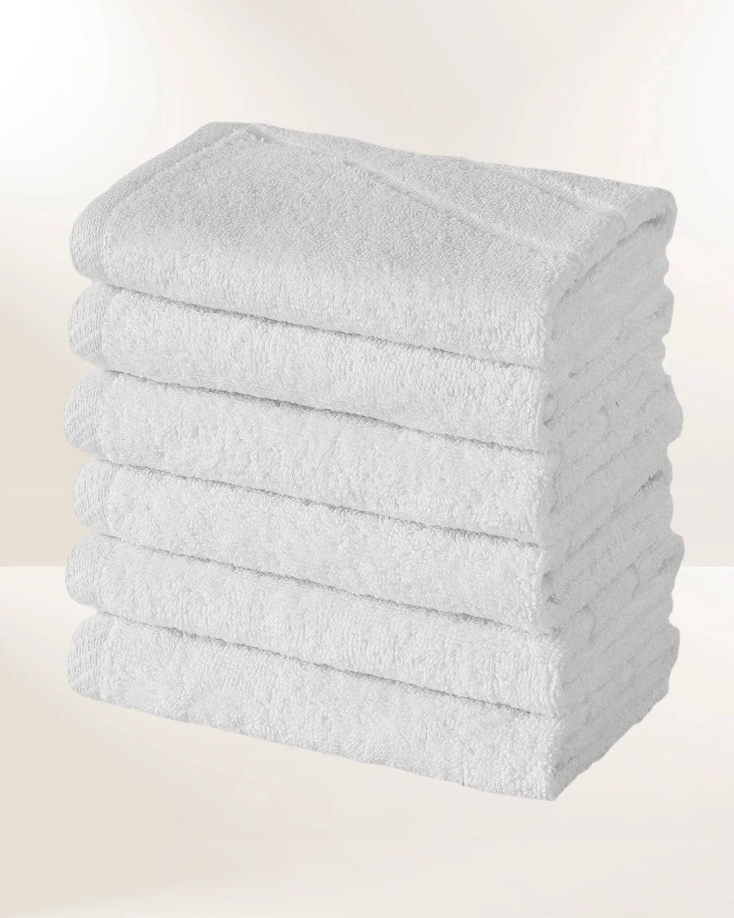 Organic Cotton White Washcloth Set 12PC - Quahog Bay Bedding