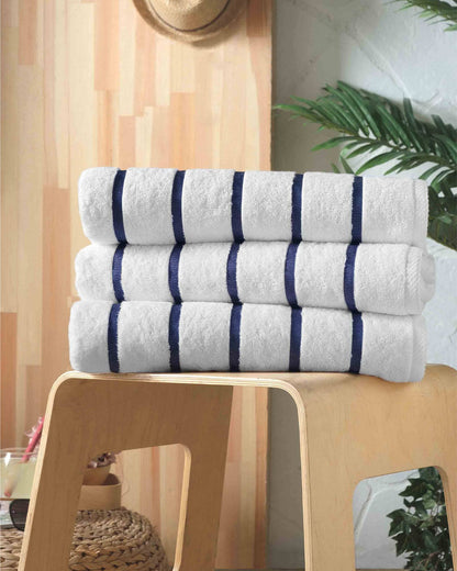 Blue Stripe Pool and Beach Towel - Quahog Bay Bedding