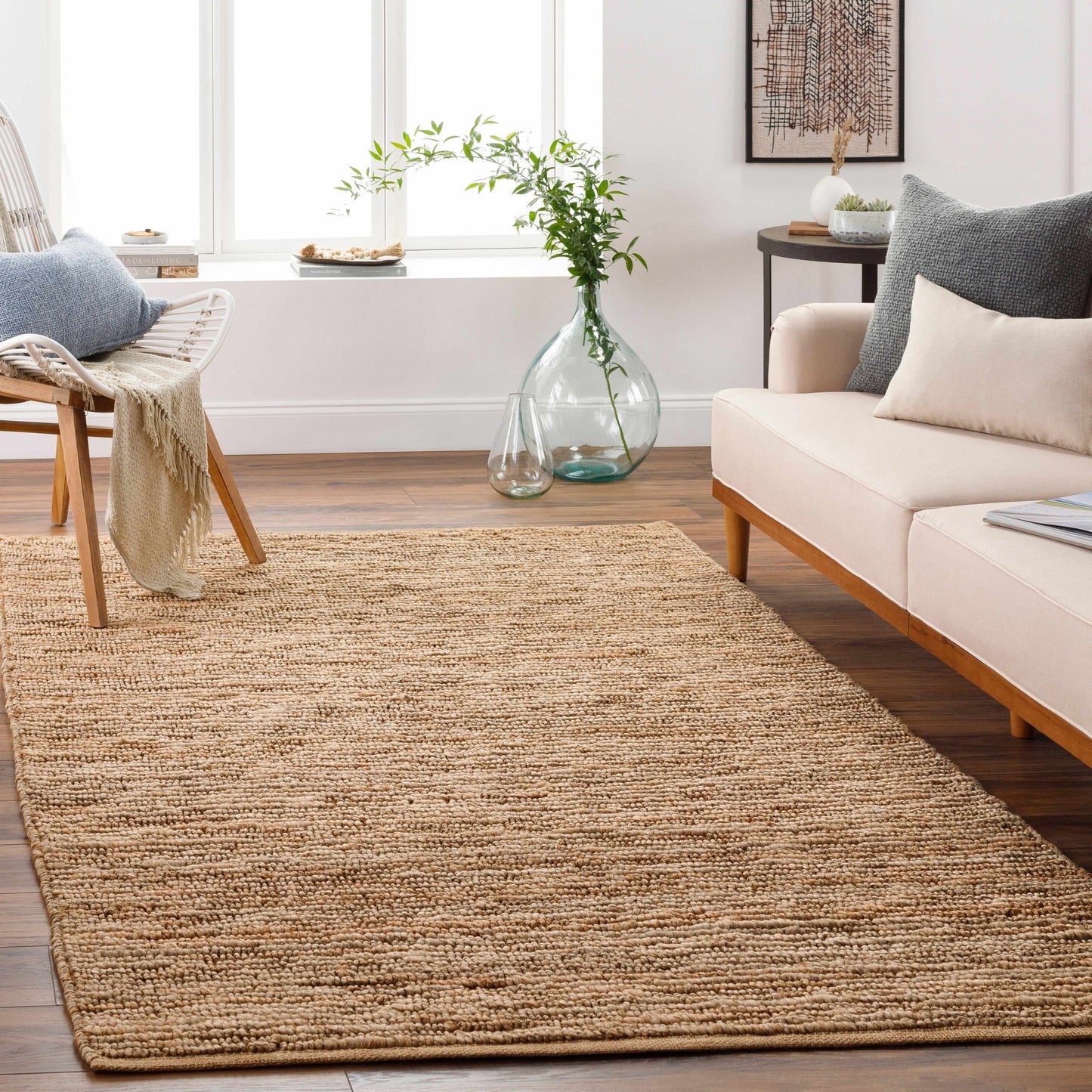 Glover Natural Braided Jute Carpet - Quahog Bay Bedding