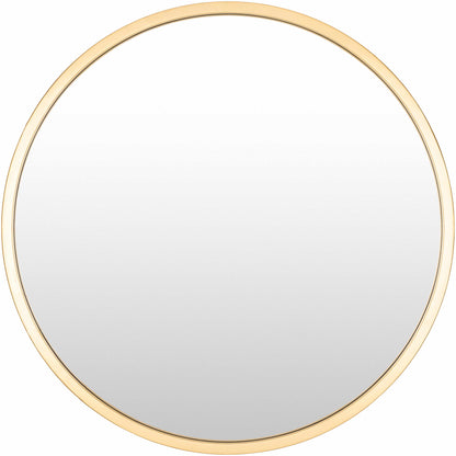 Guindarohan Gold Frame Round Mirror