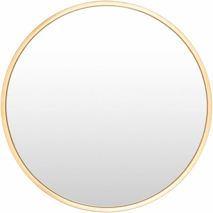 Guindarohan Gold Frame Round Mirror