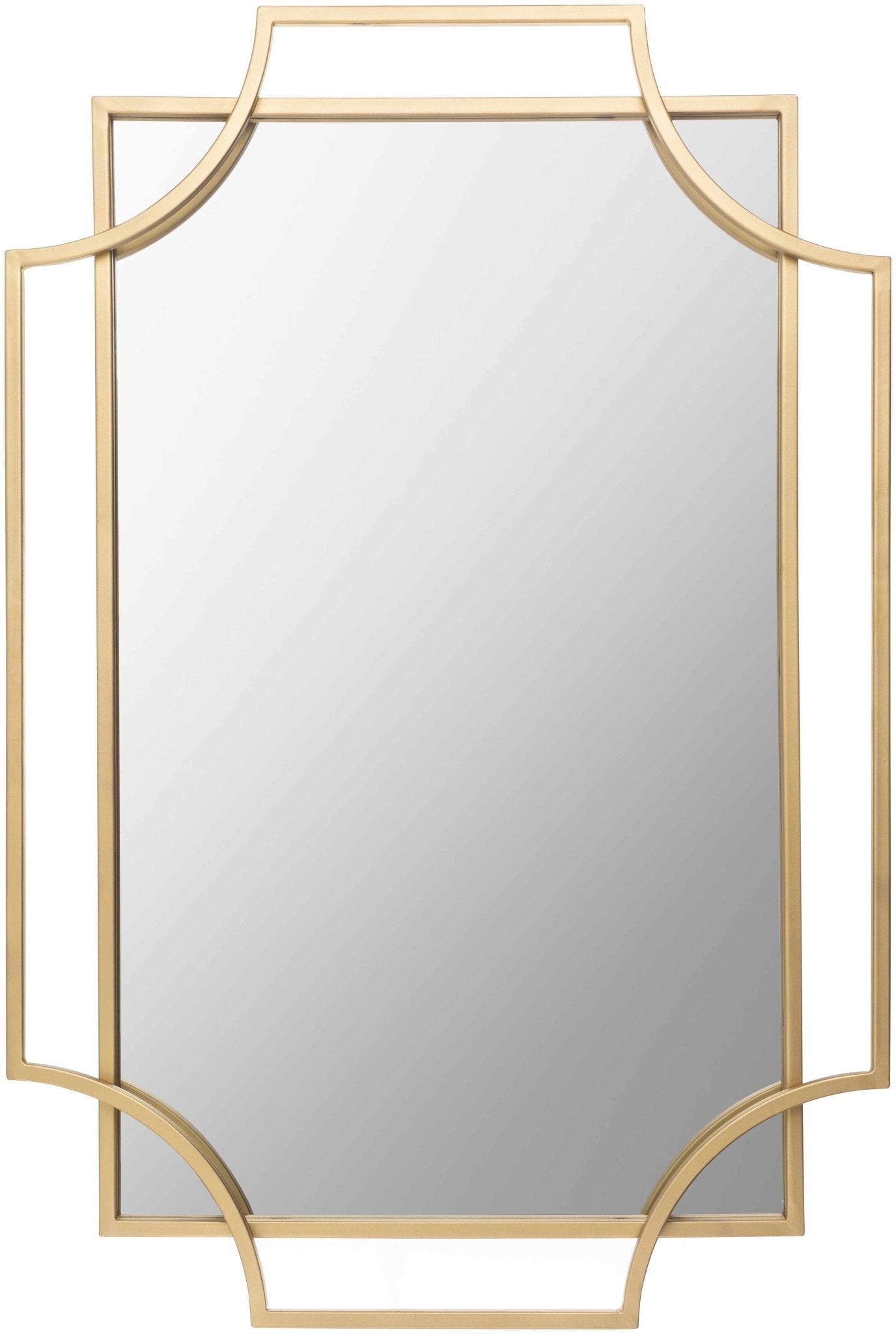 Golasecca Brass Frame Gold Mirror - Quahog Bay Bedding
