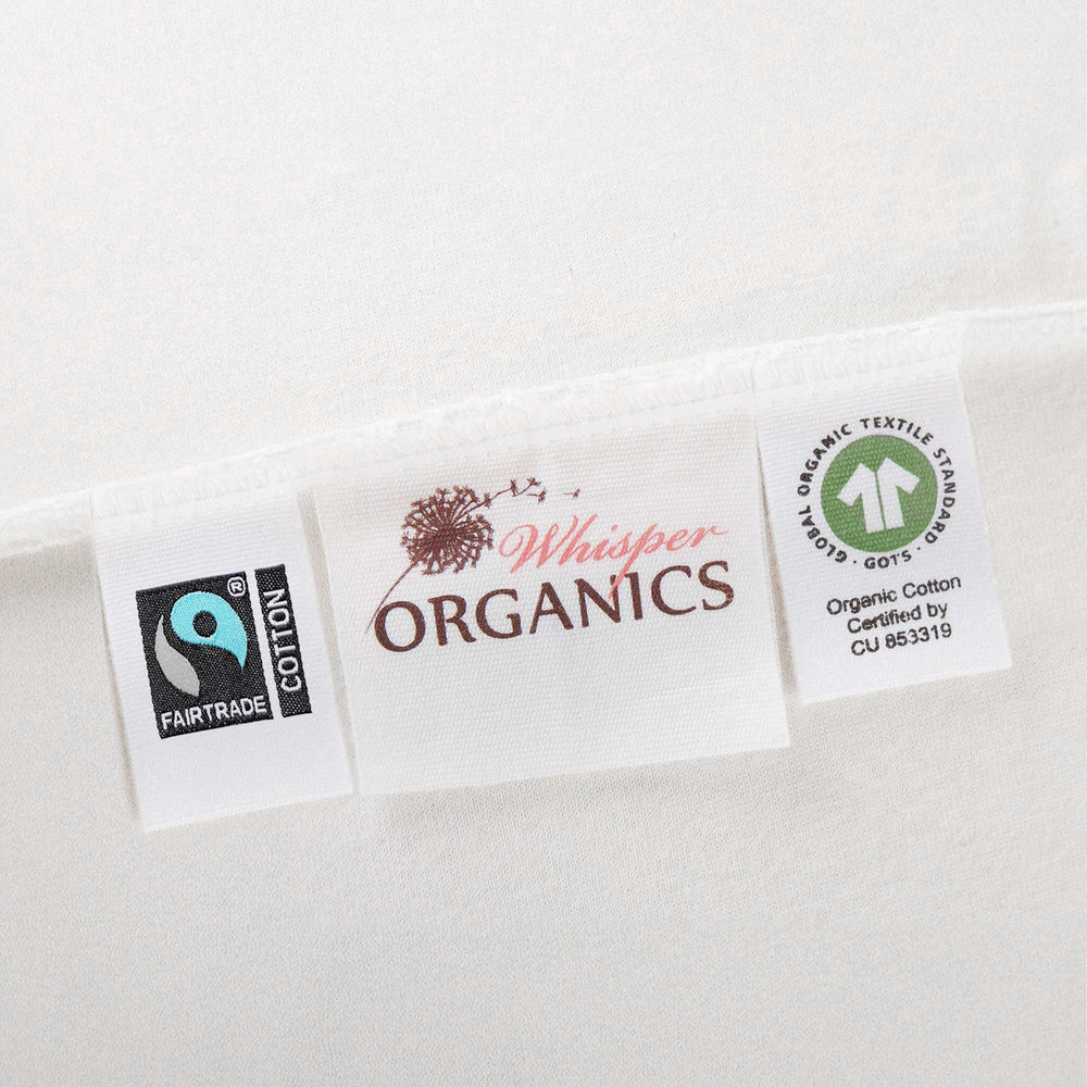Whisper Organics Waterproof Jersey Knit Mattress Protector | Organic Cotton