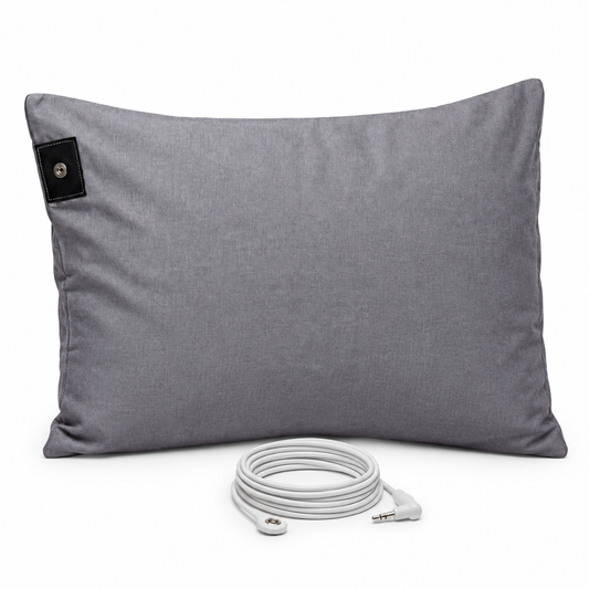 Gray grounding pillowcase