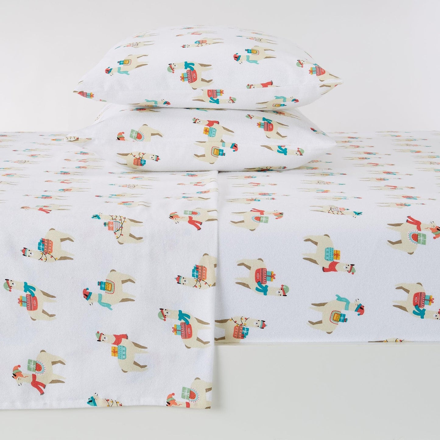 100% Turkish Cotton Flannel Sheet Sets - Christmas Sheets