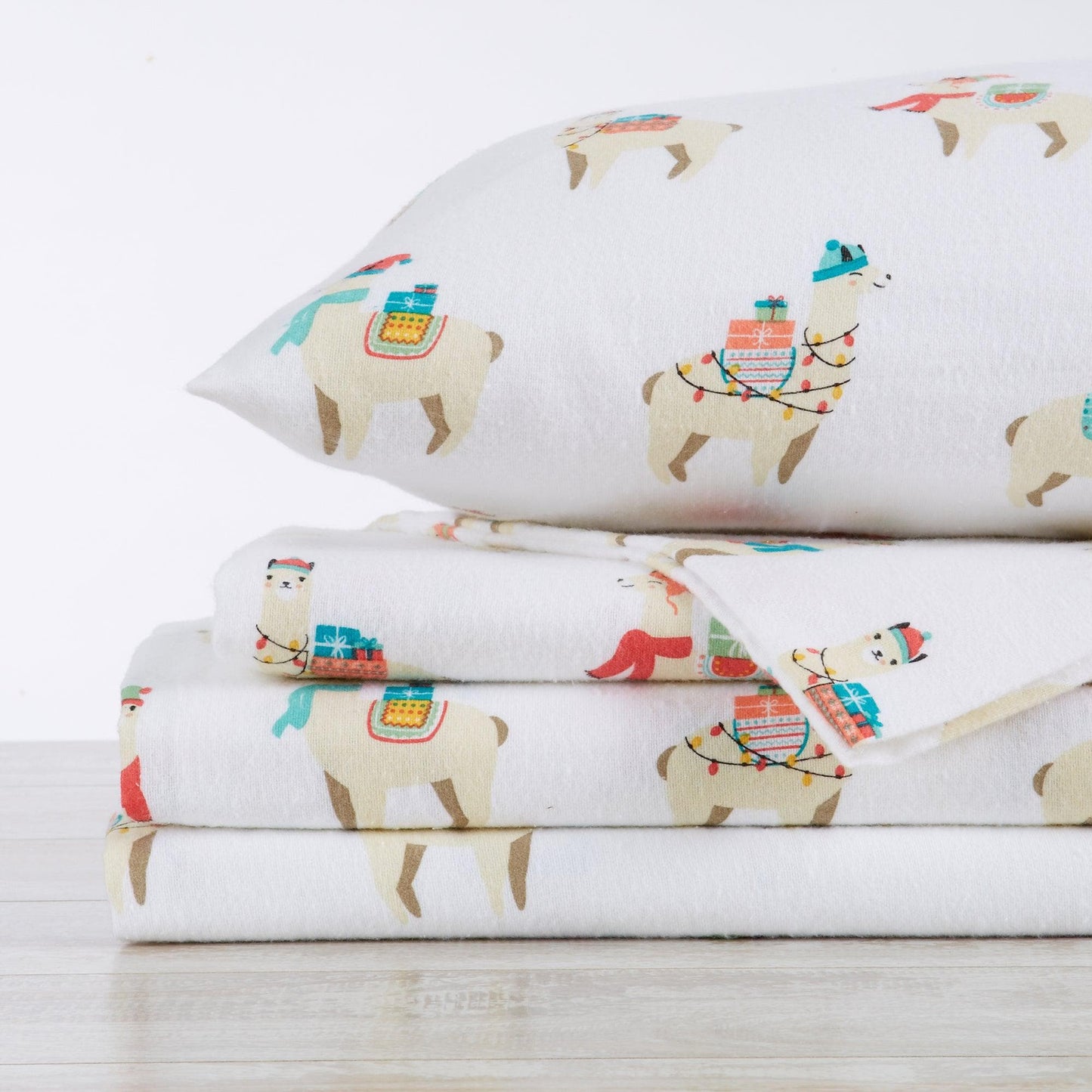 100% Turkish Cotton Flannel Sheet Sets - Christmas Sheets