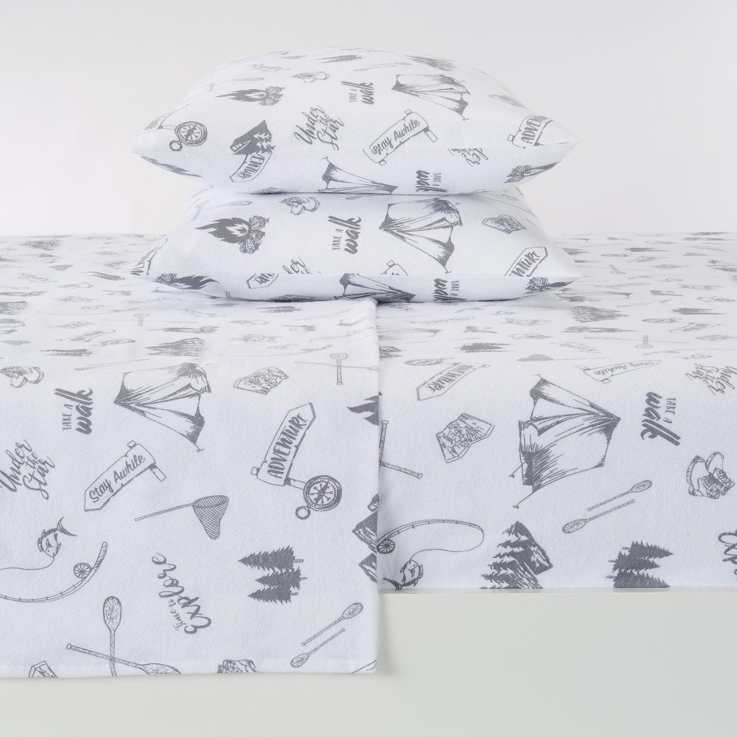 100% Turkish Cotton Flannel Sheet Sets - Christmas Sheets
